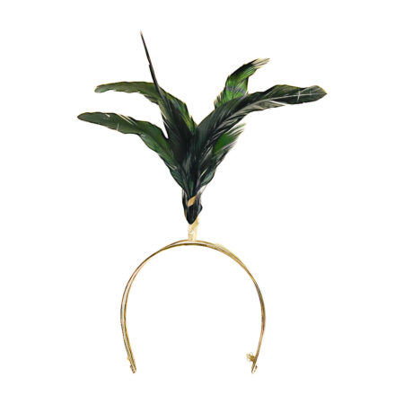 HEADPIECE COM PENAS PRETAS