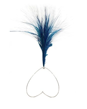 HEADPIECE ANATÔMICA COM CRISTAL, PENAS E PALHAS