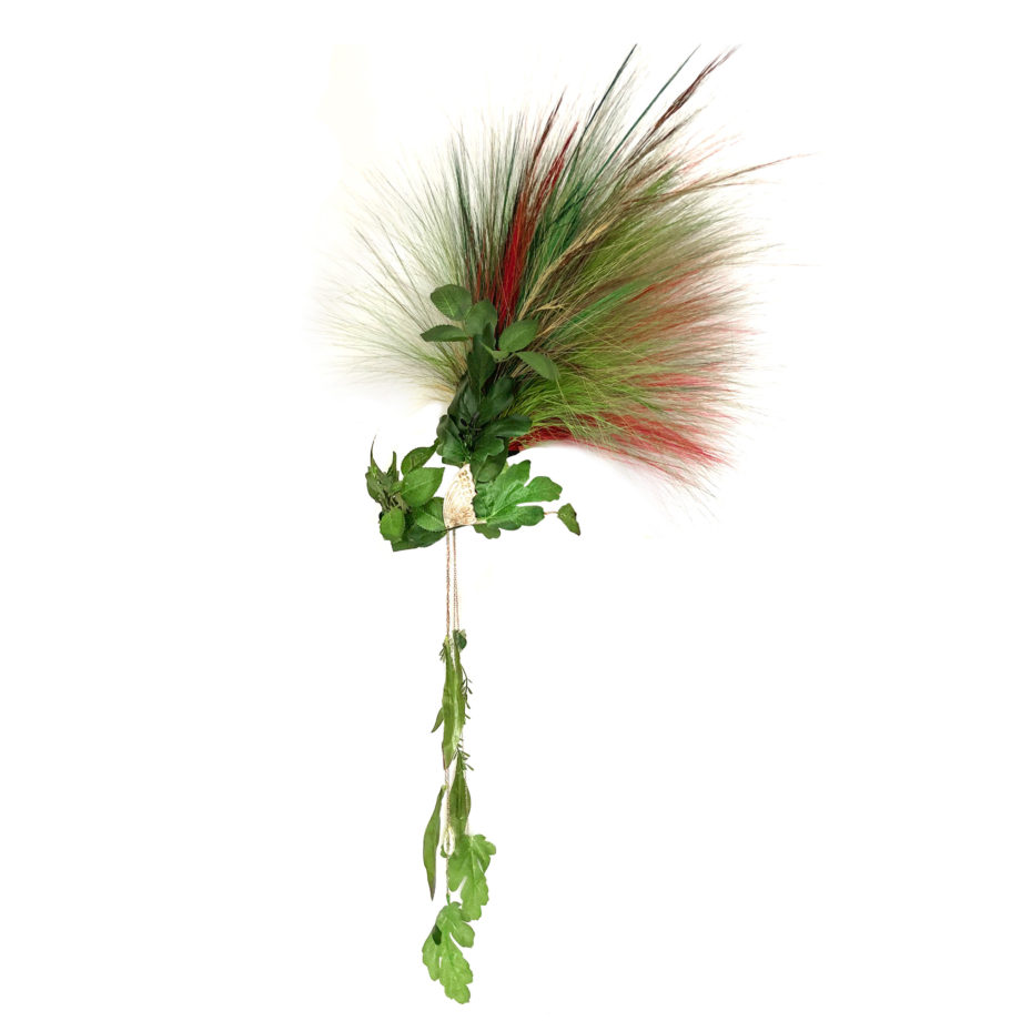HEADPIECE COM PALHAS E FOLHAS