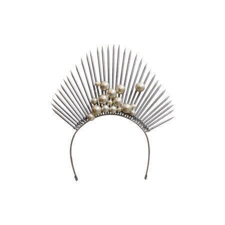 HEADPIECE SPIKES COM PÉROLAS