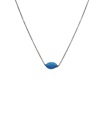 COLAR EM PRATA DE LEI 925 COM TURQUESA