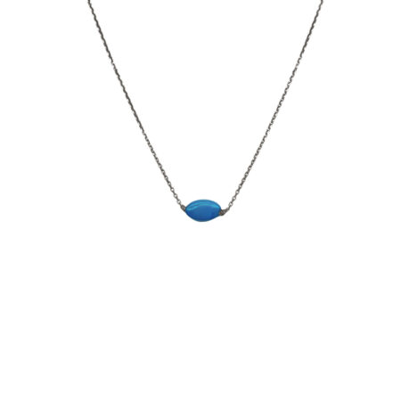 COLAR EM PRATA DE LEI 925 COM TURQUESA