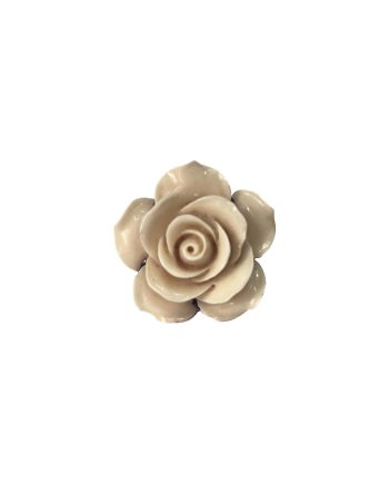 ANEL EM PRATA DE LEI 925 COM CORAL BRANCO RECONSTITUÍDO