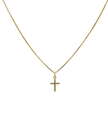 COLAR EM OURO AMARELO 18K COM DIAMANTES