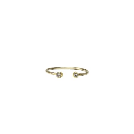 ANEL DE OURO AMARELO 18K COM DIAMANTES