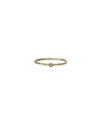 ANEL DE OURO AMARELO 18K COM DIAMANTE