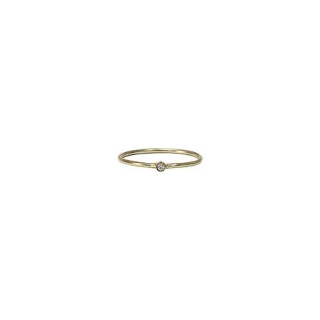 ANEL DE OURO AMARELO 18K COM DIAMANTE