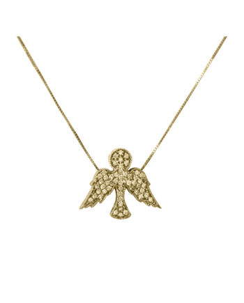 COLAR ESPÍRITO SANTO EM OURO AMARELO 18K COM DIAMANTES