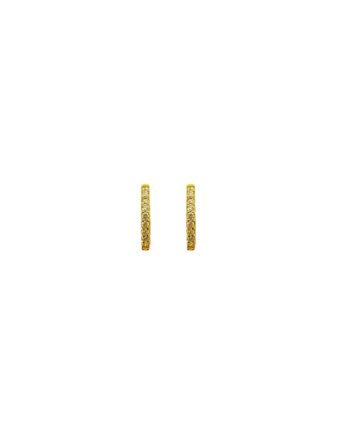 BRINCO EM OURO AMARELO 18K COM DIAMANTES
