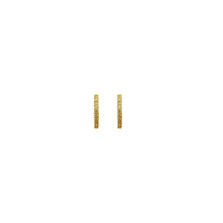 BRINCO EM OURO AMARELO 18K COM DIAMANTES