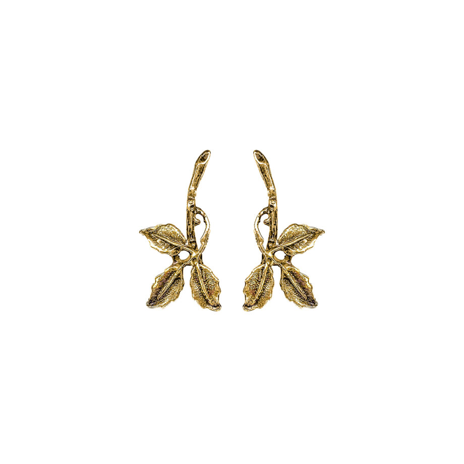 EARCUFF EM PRATA DE LEI 925 COM BANHO DE OURO