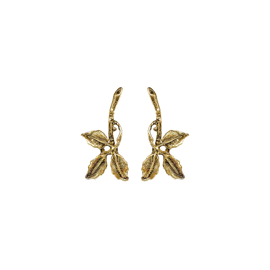 EARCUFF EM PRATA DE LEI 925 COM BANHO DE OURO