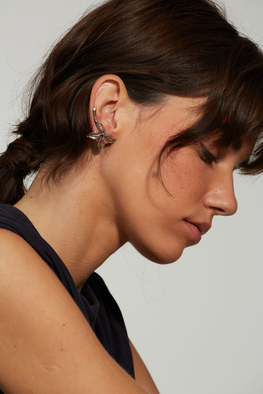 EARCUFF EM PRATA DE LEI 925