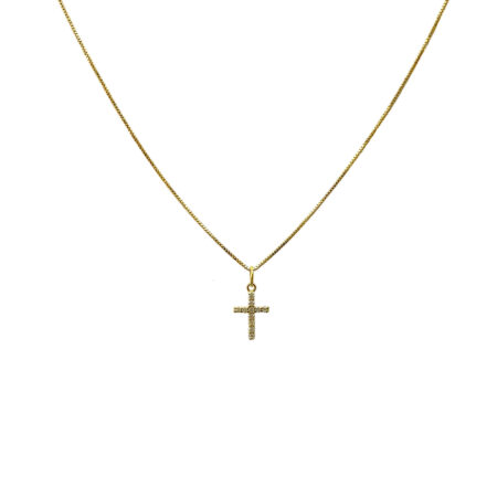 COLAR EM OURO AMARELO 18K COM DIAMANTES