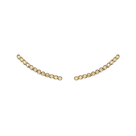 EARCUFF EM OURO BRANCO 18K COM DIAMANTES