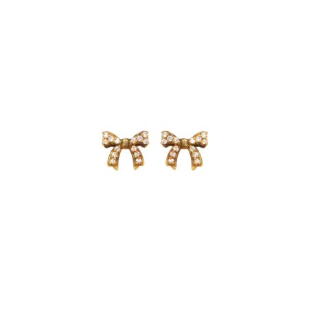 Brinco em ouro amarelo 18k com diamantes
