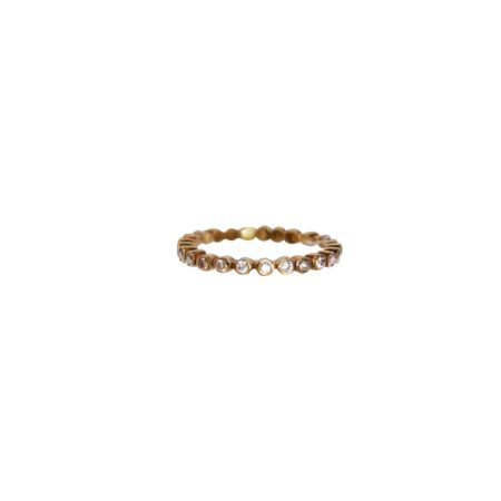 Aliança de ouro amarelo 18k com diamantes