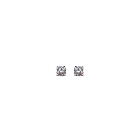 BRINCO EM OURO BRANCO 18K COM DIAMANTE