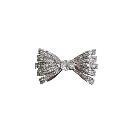 ANEL EM PRATA DE LEI 925 COM TOPÁZIO E BANHO DE RÓDIO BRANCO