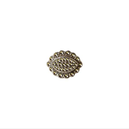 ANEL EM PRATA DE LEI 925 COM MARCASSITAS