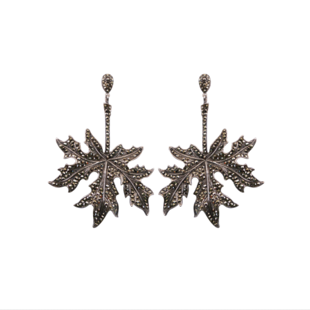 Brinco em prata de Lei 925 com marcassitas