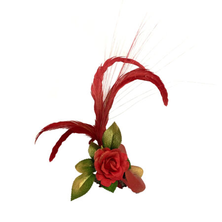 FIVELA COM FLOR, FOLHAS, PENAS E PALHAS