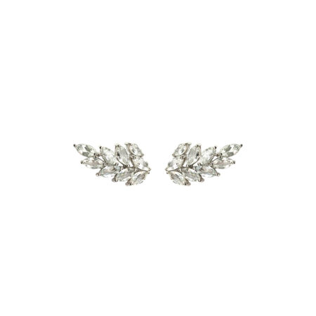 EARCUFF EM PRATA DE LEI 925 COM TOPÁZIOS E RÓDIO BRANCO