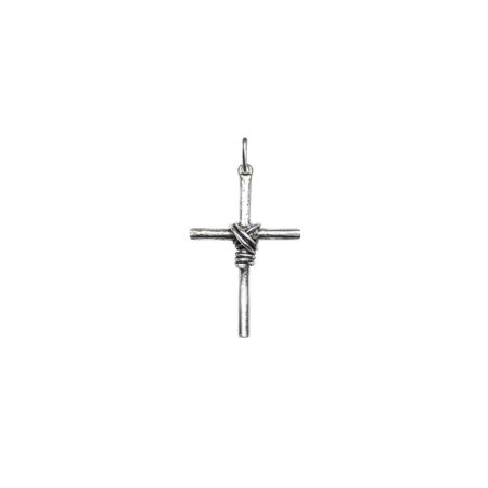 PINGENTE CRUCIFIXO M EM PRATA DE LEI 925