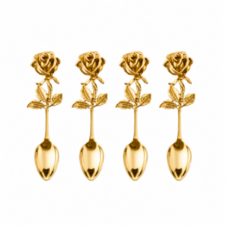 COLHER DE CAFÉ VALENTINA GOLD - 4UN