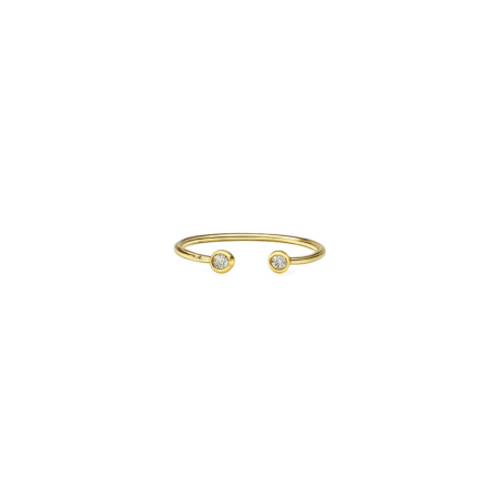 ANEL DE OURO AMARELO 18K COM DIAMANTES